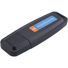 Portable Rechargeable U-Disk USB Digital Audio Voice Recorder-Black