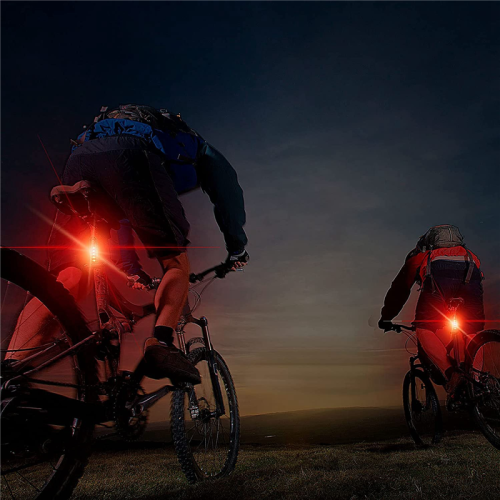 8-pack USB oplaadbare LED-fietsachterlicht, voor racefietsen 1