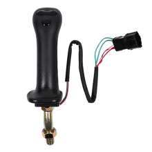 Conjunto de joystick de excavadora de 3 botones, palanca de cambios, varilla de control izquierda