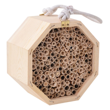 Træ insektbihus Naturligt miljøvenligt insekthavehus