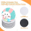 80PCS Sublimation Blank Cup Coasters, 4X4In for Heat Printing 5