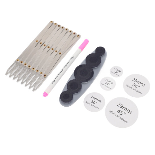 Expanding Sewing Gauge Aluminum 8 Heads Button 1