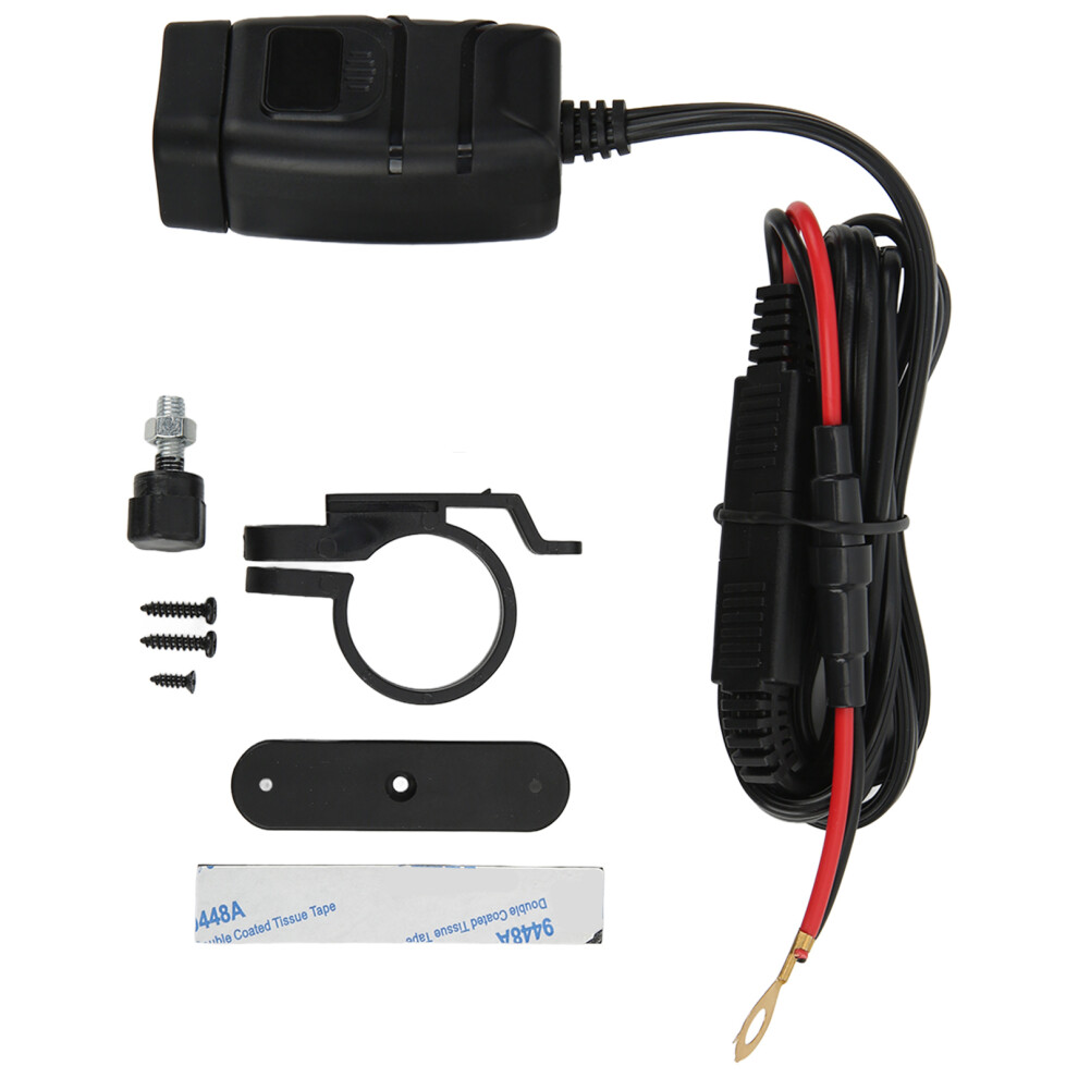 Motorcycle Dual Usb Charger Sae To Usb Adapter 9121376226816
