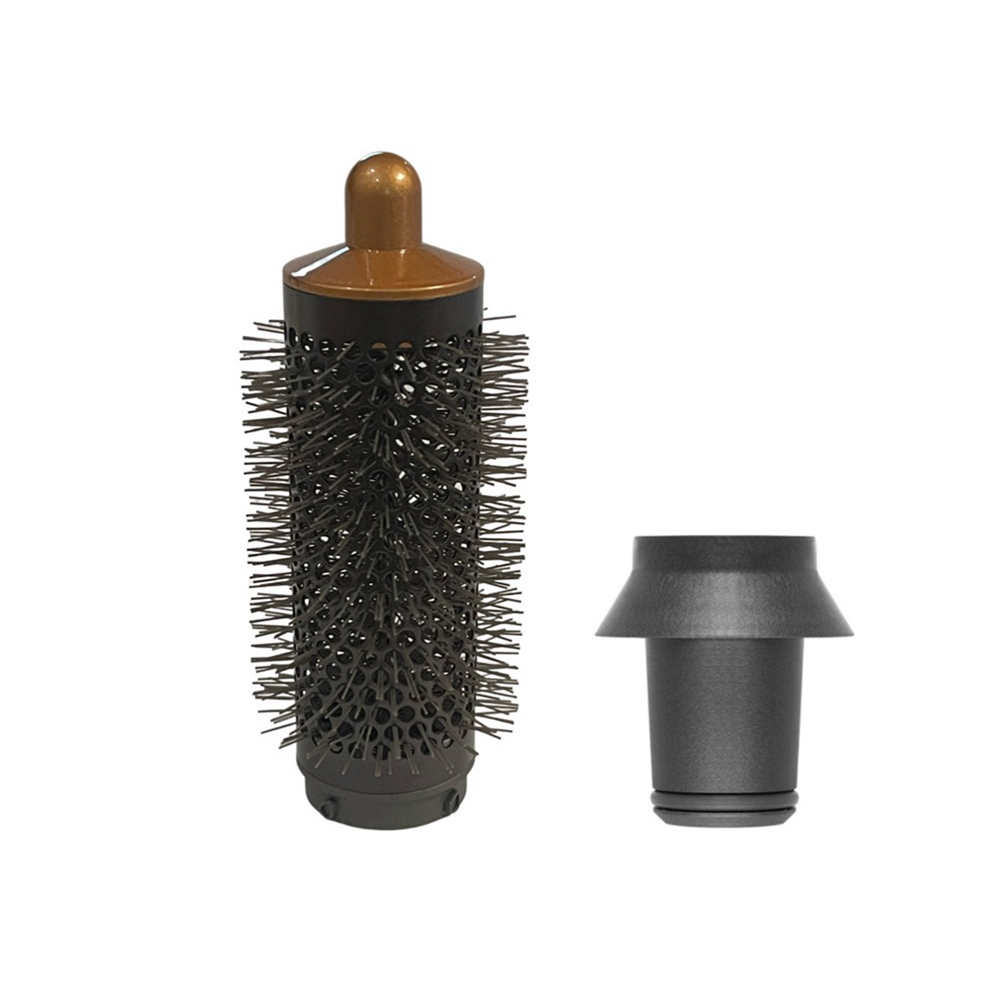 Bez Marki Cylinder Comb And Adapter For Styler,Gold & Gray