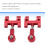 Metal Steering Cup Upper Lower Swing Arm for D12 1/10 RC,1 4