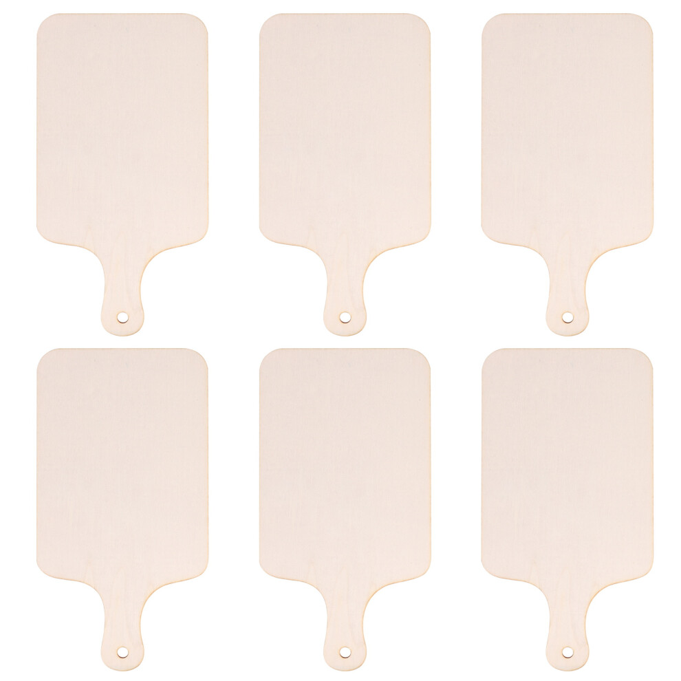 6 Pcs Christmas Mini Wooden Cutting Board with Handle Chopping Board-image-OPC-PJBVBXV-NEW