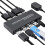 DisplayPort KVM-switch, 4K@60Hz DP USB-switch til deling af 2 computere 2