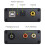 Conversor USB para SPDIF Coaxial e Jack de 3,5 mm para 2