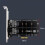 PH58 2 x M2 til PCIE adapterkort PCIe X1 til NGFF M2 SSD 7