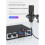 Κάρτα ήχου εγγραφής USB 2 σε 2 εξόδων 32Bit/384KHZ 6