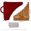 Natural Bamboo Flute,Pan Flute Wind Instrument, Left Hand Model 3