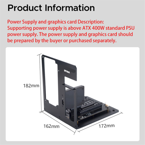 Til kompatibel 3/4 GPU-dock til bærbar computer med grafikkort (A) 2