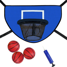 Kit canestro da basket con trampolino, pompa e mini palla