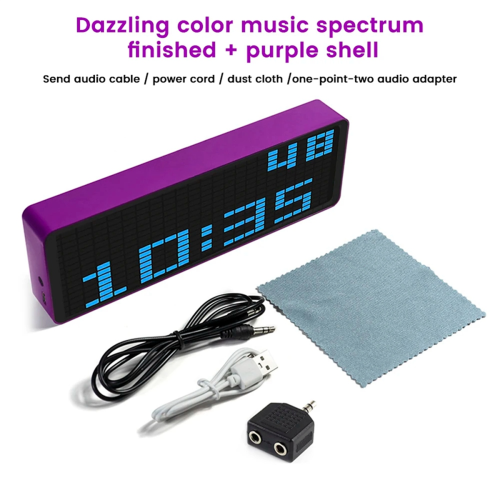 Οθόνη LED Music Spectrum με φωτισμό RGB και ένδειξη στάθμης φωνητικού ελέγχου 2