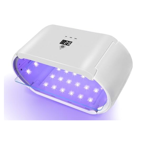 Luce UV potenziata con timer digitale, 48 LED, spina UE