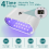 Luce UV potenziata con timer digitale, 48 LED, spina UE 4