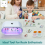 Luce UV potenziata con timer digitale, 48 LED, spina UE 6