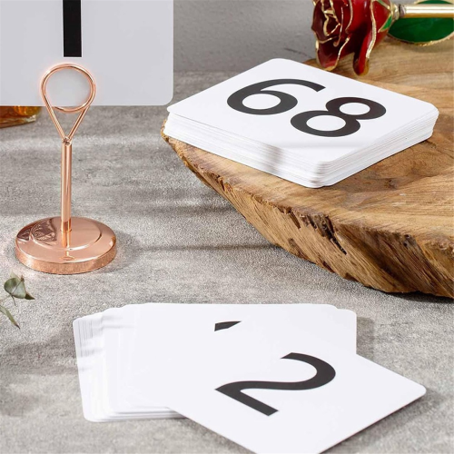 100Pcs Table Numbers 1-100, Double Sided Table Number Cards 2