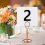100Pcs Table Numbers 1-100, Double Sided Table Number Cards 4