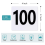100Pcs Table Numbers 1-100, Double Sided Table Number Cards 2