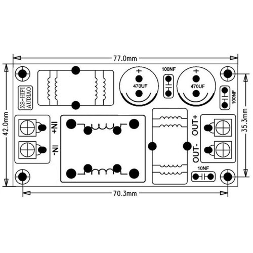 20A DC LC elektromagnetisk interferensfilter til 12V 24V 48V bil 2