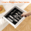 Silverware Organizer with Lid,Covered Utensil Tray Black 6