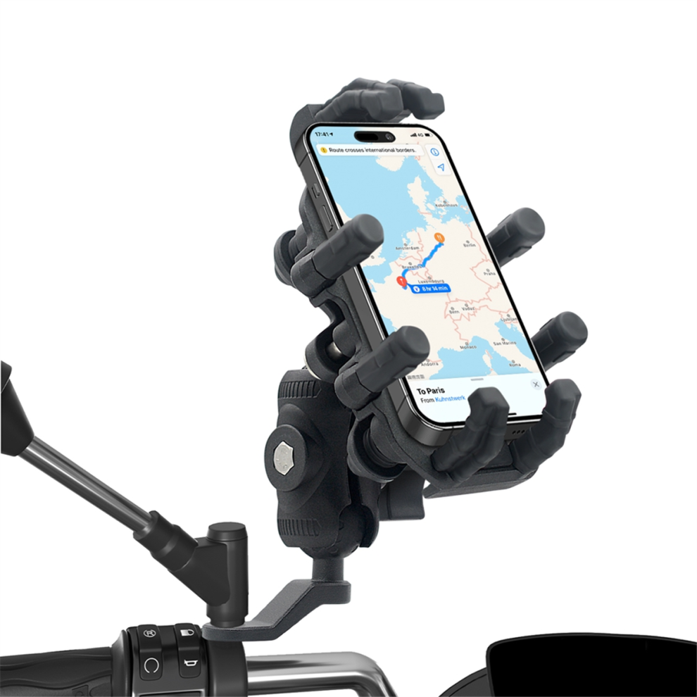 Motorcycle Phone Mount With Vibration Dampener For 4.7-7.1Inch Phones 4711050368038