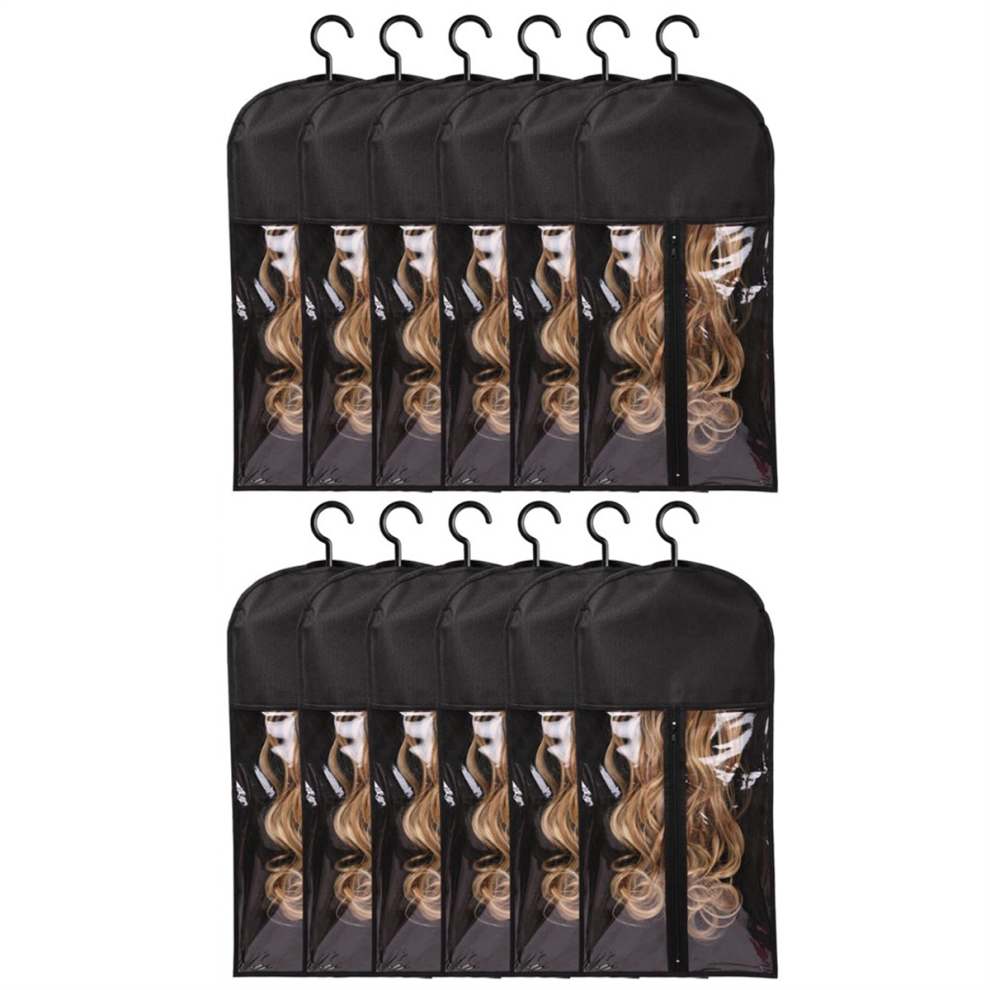 Unisex 12Pcs Hair Extension Holder Wig Storage For Multiple Wigs Holder