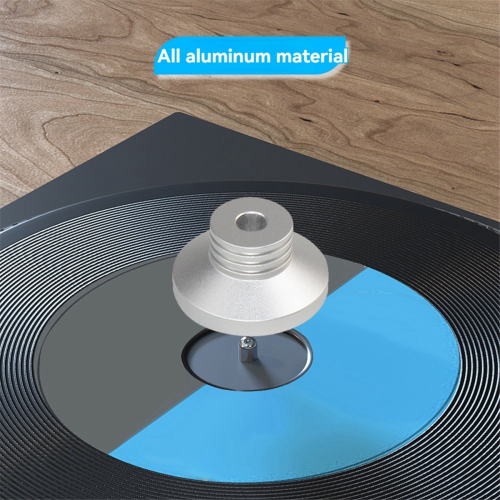 Diskstabilisator LP Diskstabilisator Pladespillerklemme HiFi Sølv 2