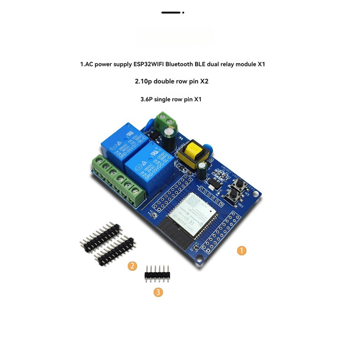 Modulo relè ESP32 Modulo relè Bluetooth WiFi a doppio canale on OnBuy