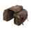 Motorcycle bicycle large capacity saddle bag Khaki 1