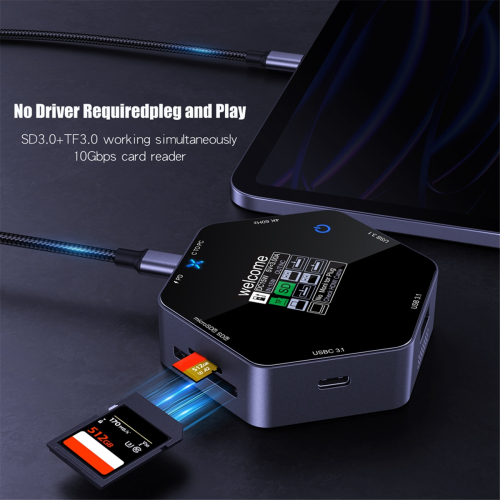 Otte-i-en-dockingstation Type C Smart Display 2