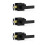 3 Pack Matte Black Door Handles, Keyless Interior Door Knobs 1