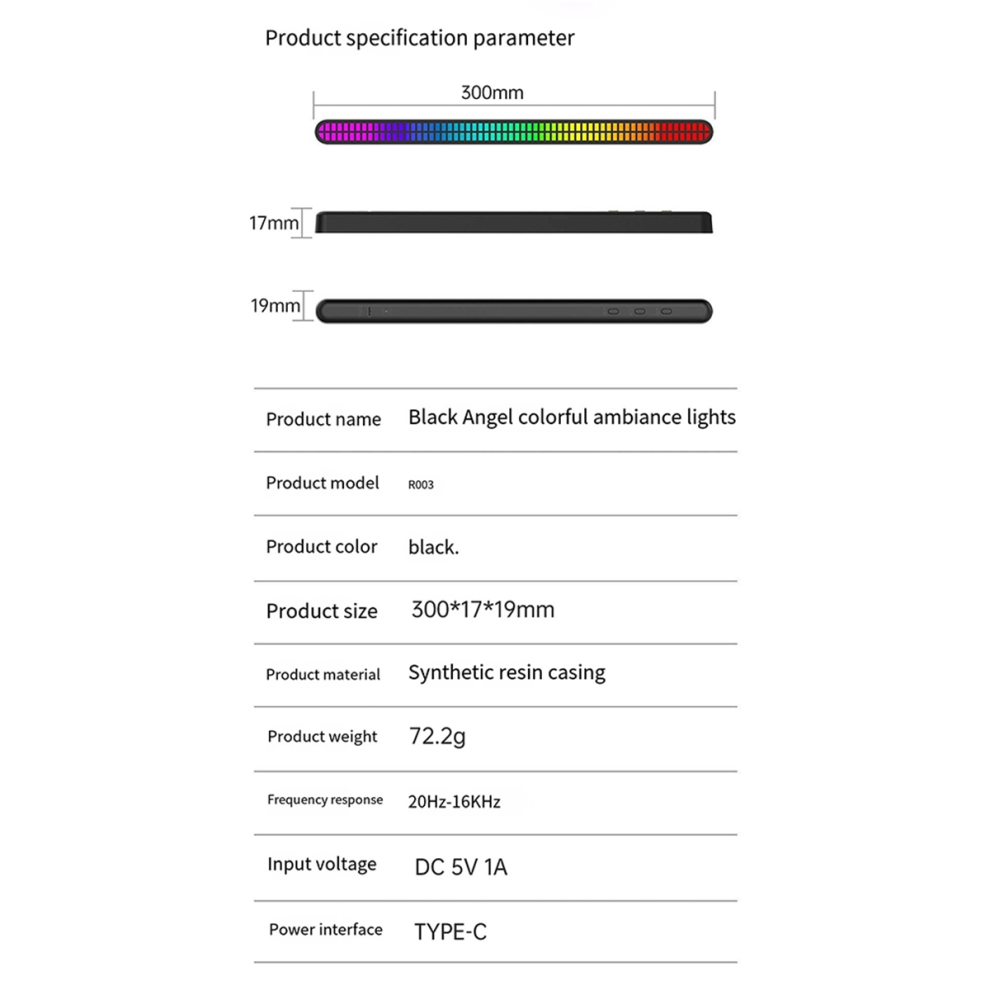 Neues Zweireihiges 64-Bit-Pickup-Licht Audio-AtmosphäRenlicht-image