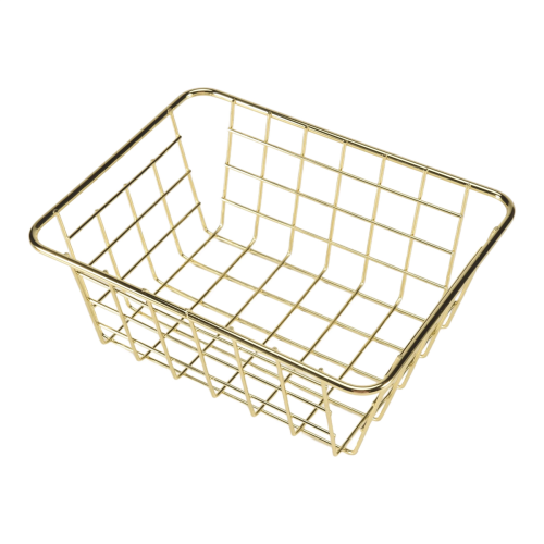 Storage Basket Solid Color Household Iron Basket Storage Box S 2