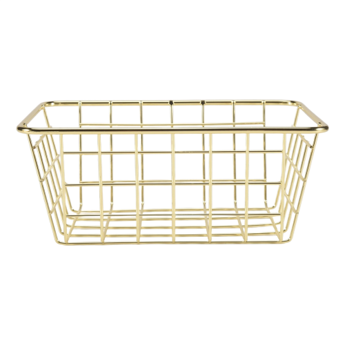 Storage Basket Solid Color Household Iron Basket Storage Box S