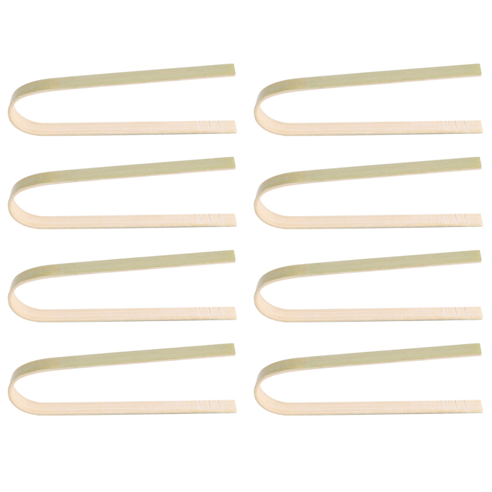 80 Ks Mini BambusovýCh JednoráZovýCh KlešTí Na ChléB, KlešTí Na Toast 4 Palce-image