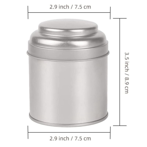 6 cutii de ceai cu capace duble etanșe (auriu roz) 1