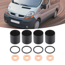 4er-Set Injektor-Dichtungssatz 7701474025 Metall+Gummi