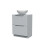 NES Home Nes Home 600mm Freestanding Matte Grey Vanity Unit Round Basin Bowl 2