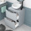 NES Home Nes Home 600mm Freestanding Matte Grey Vanity Unit Round Basin Bowl 6