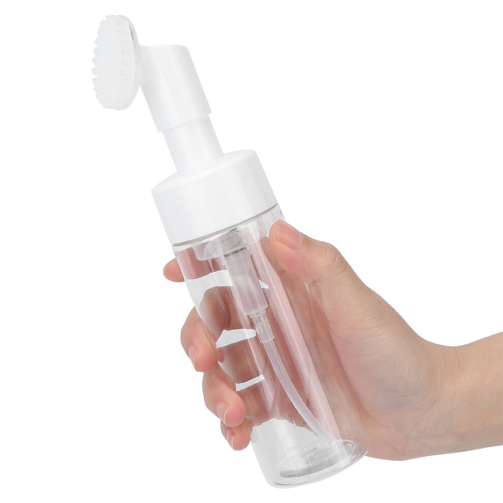 150ML Transparent Silicone Foam Bottle for Facial Cleanser & Lotion