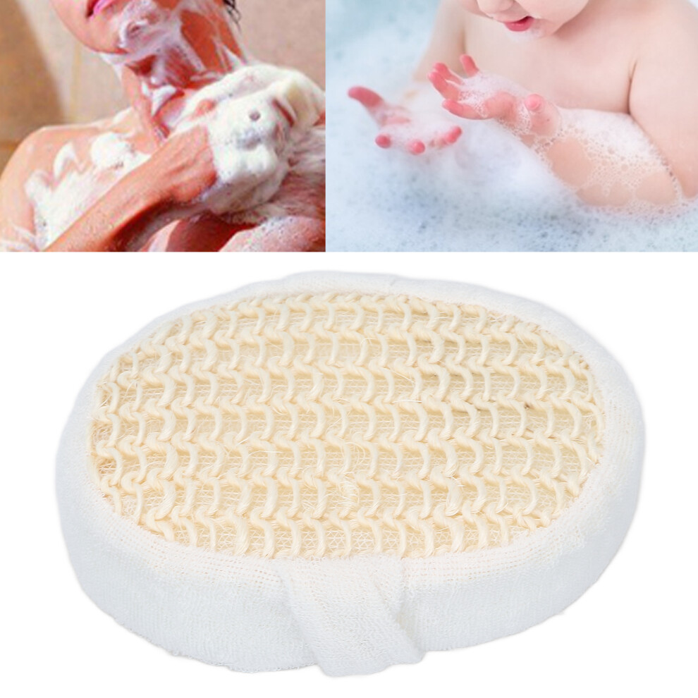 Fiber Shower Bath Scrubber Pad for Men Women, Exfoliating Cleansing Sponge
