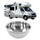 RV Single Bowl Sink Round 340mm/13.4in Diameter 11