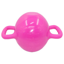 Kettlebell PVC Adjustable Weight Fitness Kettlebell Movable Double Ear Grip for Strength and Endurance Training, Rose Red