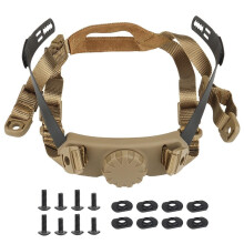 Tactical Adjustable Neck Suspension System, Helmet Chin Strap System, Accessories for Tactical Fast Mich IBH Airsoft CS Helmets