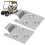 2PCS Metal Seat Hinge Plate Replacement for Medalist 1994+ MPT Shuttle 4