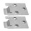 2PCS Metal Seat Hinge Plate Replacement for Medalist 1994+ MPT Shuttle 15