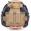 Helmet Battery Pack Balance Weight Pouch Khaki 3