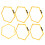6Pcs Hexagon Agile Ring Polygon Physical Training 6